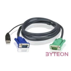 Aten USB A VGA KVM kábel 2m