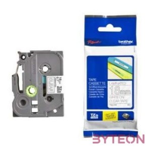 Brother TZE-145 (18mm, 8m) laminált szalag - Átlátszó