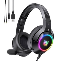 Gaming headphones ONIKUMA K9 Black RGB