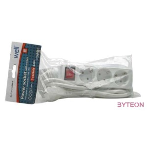 WELL Hálózati elosztó 3-as 1,5m