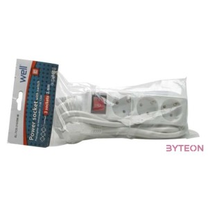 WELL Hálózati elosztó 3-as 1,5m