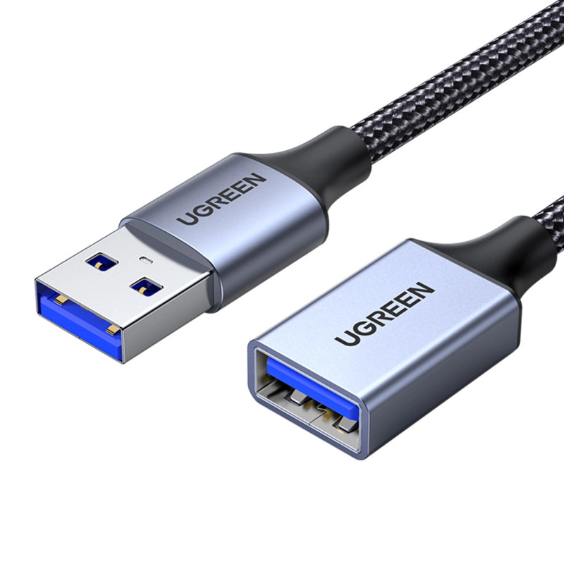 UGREEN Extension Cable USB 3.0, male USB to female USB, 2m (black)