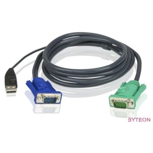 Aten USB A VGA KVM kábel 2m