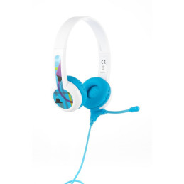 Wired headphones for kids BuddyPhones School+ (blue)