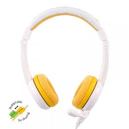 Wired headphones for kids BuddyPhones School+ (yellow)