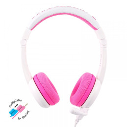 Wired headphones for kids BuddyPhones School+ (pink)