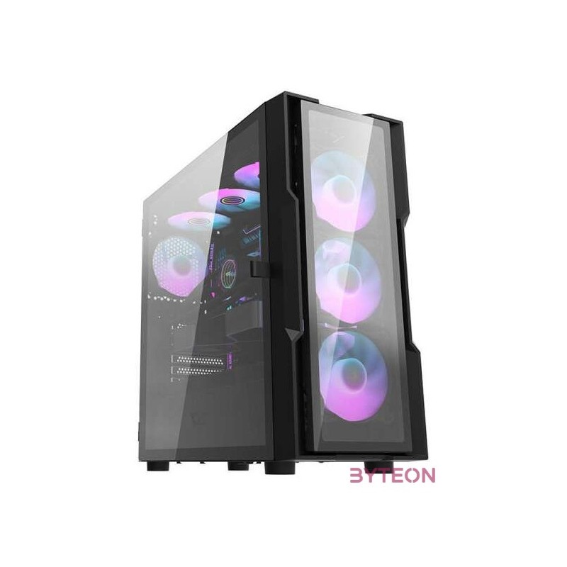 Darkflash DK431 Glass Computer Case  4 fans (black)