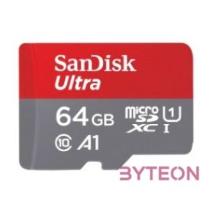 Sandisk 64GB microSDHC Ultra Class 10 UHS-I A1 (Android)  adapterrel