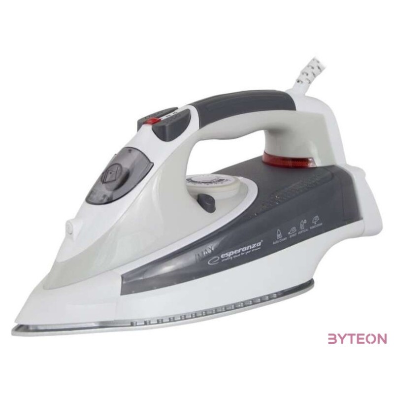 Esperanza CHINO kerámia vasaló 2400 W, szürke-fehér