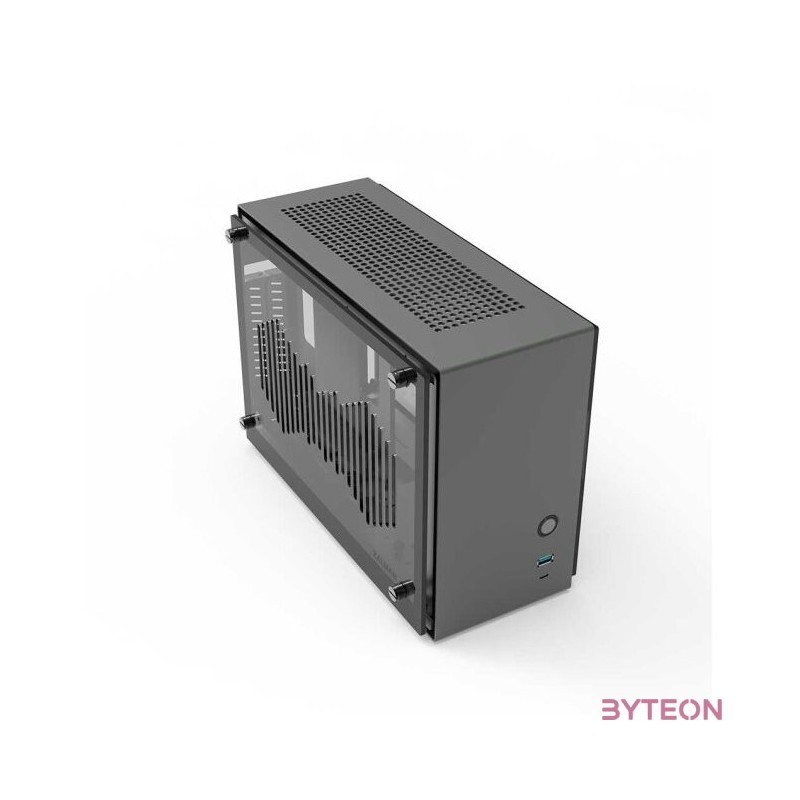 Számítógépház Zalman M2 Mini ITX Sötétszürke Acryl oldallap