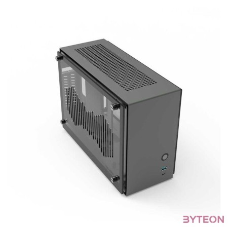 Számítógépház Zalman M2 Mini ITX Sötétszürke Acryl oldallap