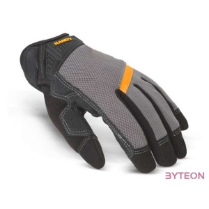 Handy 11142XL PVC betétes munkavédelmi kesztyű érintőképernyős ujjbeggyel