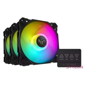 Asus TUF Gaming TF120 ARGB 120mm PWM Rendszerhűtő - Fehér (3db,csomag)