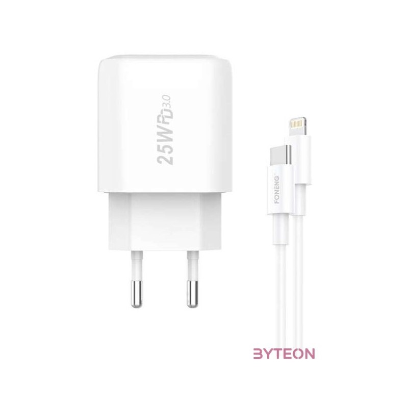 Quick Charger Foneng EU40 25W  Type-C to Lightning Cable