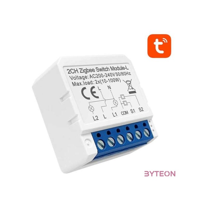 Smart Switch Module ZigBee Avatto LZWSM16-W2 No Neutral TUYA