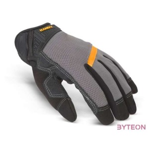 Handy 11142XL PVC betétes munkavédelmi kesztyű érintőképernyős ujjbeggyel