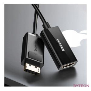 UGREEN MM137 DisplayPort kábel (dugó) - 4K HDMI (aljzat) adapter(fekete)