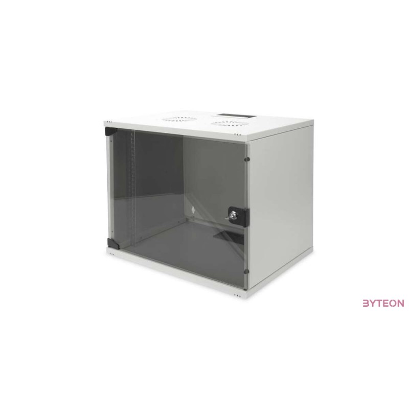 DIGITUS® SoHo fali szekrény 9U Cabinet 9U Compact sorozat - 520 x 400 mm