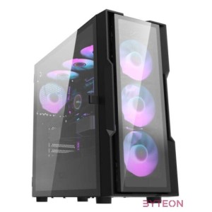 Darkflash DK431 Glass Computer Case  4 fans (black)