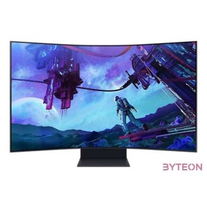 Samsung 55 LS55CG970NUXDU UHD 165Hz HDMI HDR10 ívelt kijelzős gamer monitor