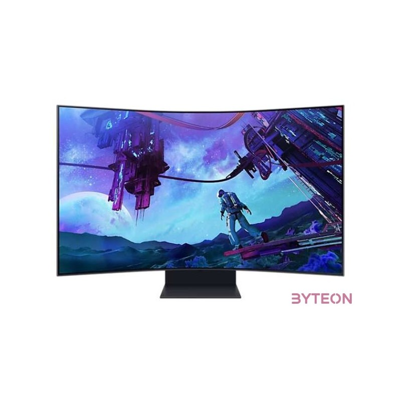 Samsung 55 LS55CG970NUXDU UHD 165Hz HDMI HDR10 ívelt kijelzős gamer monitor