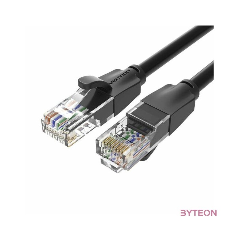 Kabel sieciowy UTP CAT6 Vention IBEBF RJ45 Ethernet 1000Mbps 1m czarny