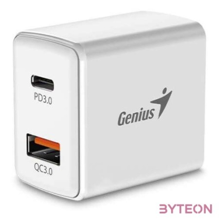 Genius PD-20AC 20W USB,Type-C fehér hálózati adapter