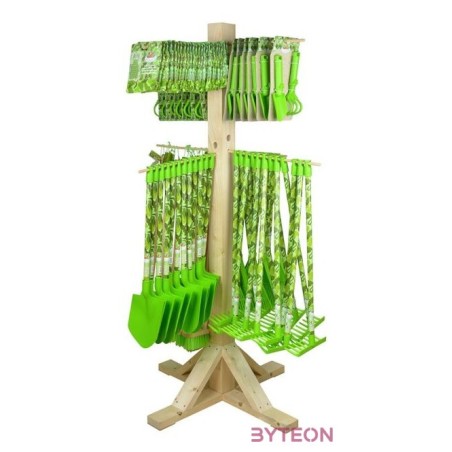 Gyerek szerszámtartó fa display, 2 szintes, 85 x 85 x 156 cm