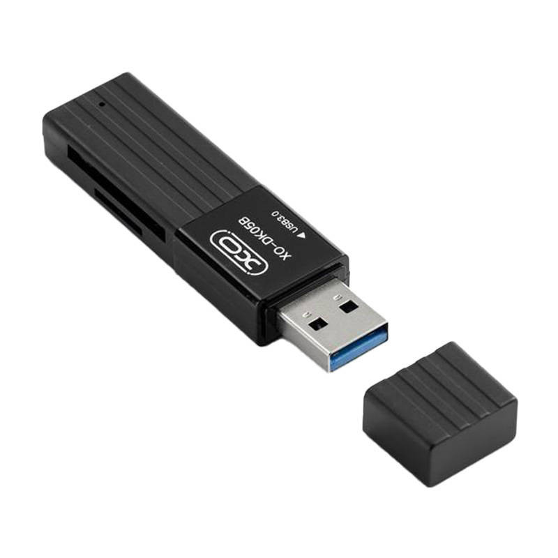 XO DK05B USB 3.0 memory card reader 2W1 (black)