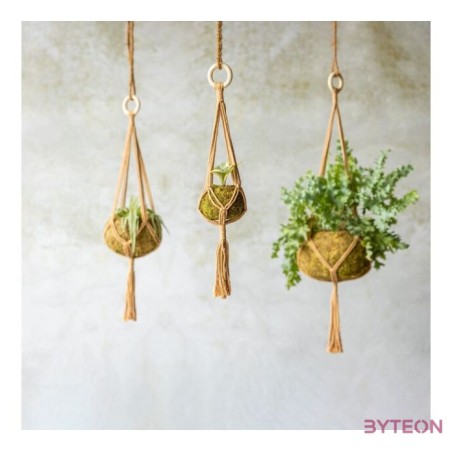 Makramé virágtartó, 47 cm