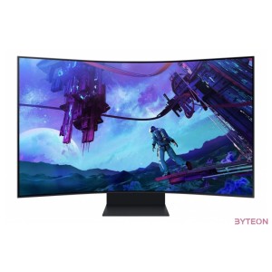 Samsung 55 LS55CG970NUXDU UHD 165Hz HDMI HDR10 ívelt kijelzős gamer monitor