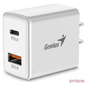 Genius PD-20AC 20W USB,Type-C fehér hálózati adapter