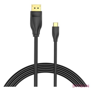 USB-C to DisplayPort 1.4 Cable Vention CGYBG, 1,5m, 8K 60Hz,4K 120Hz (black)
