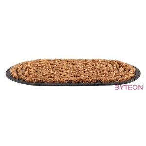 Szőtt mintás gumi és kókuszrost lábtörlő, 75 x 45 cm