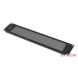 Lanberg AK-1412-B 19 2U fekete fém hálós,perforált vakpanel