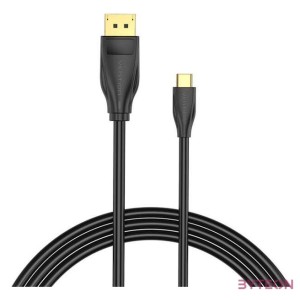 USB-C to DisplayPort 1.4 Cable Vention CGYBG, 1,5m, 8K 60Hz,4K 120Hz (black)
