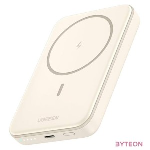 Magnetic powerbank 10000mAh Ugreen PB561, USB-C, 15W (beige)