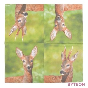 Őzikés szalvéta, kétoldalas