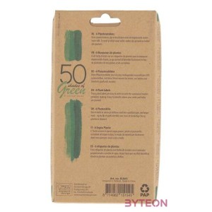 Fém zöld palántajelölő szett, 6 db-os