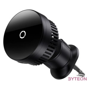 Baseus MagPro Mágneses autós telefontartó, 15W (fekete)