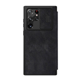 Nillkin Qin Leather Pro case for SAMSUNG S22 Ultra (black)