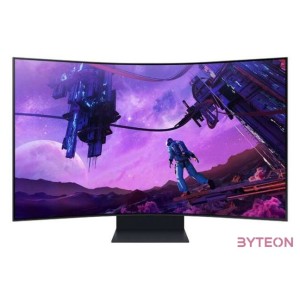 Samsung 55 LS55CG970NUXDU UHD 165Hz HDMI HDR10 ívelt kijelzős gamer monitor