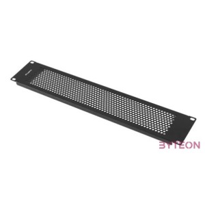 Lanberg AK-1412-B 19 2U fekete fém hálós,perforált vakpanel