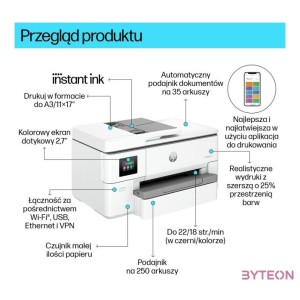 HP OfficeJet Pro 9720e (53N95B) WF multifunkciós nyomtató