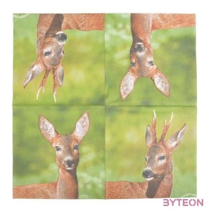 Őzikés szalvéta, kétoldalas