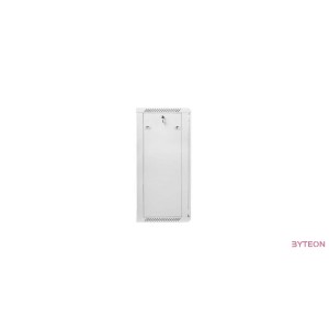 Lanberg 19'' fali rack szekrény 22U 600x450mm szürke (üvegajtó)