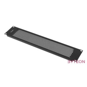 Lanberg AK-1412-B 19 2U fekete fém hálós,perforált vakpanel