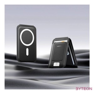 Magnetic wallet with stand function for iPhone MagSafe, Ugreen LP836, leather (black)