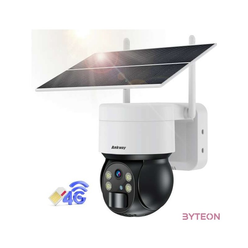 Choetech ASC006 4G PTZ solar camera with 6W solar panel