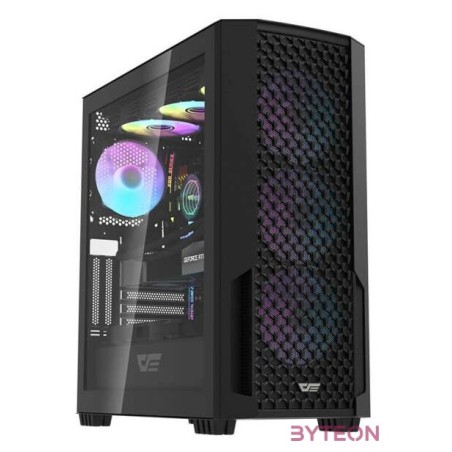 Darkflash DF2100 számítógépház  4 ARGB ventilátor (fekete)